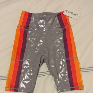 Crowned Athletics Geodesic Day Shorts NWT